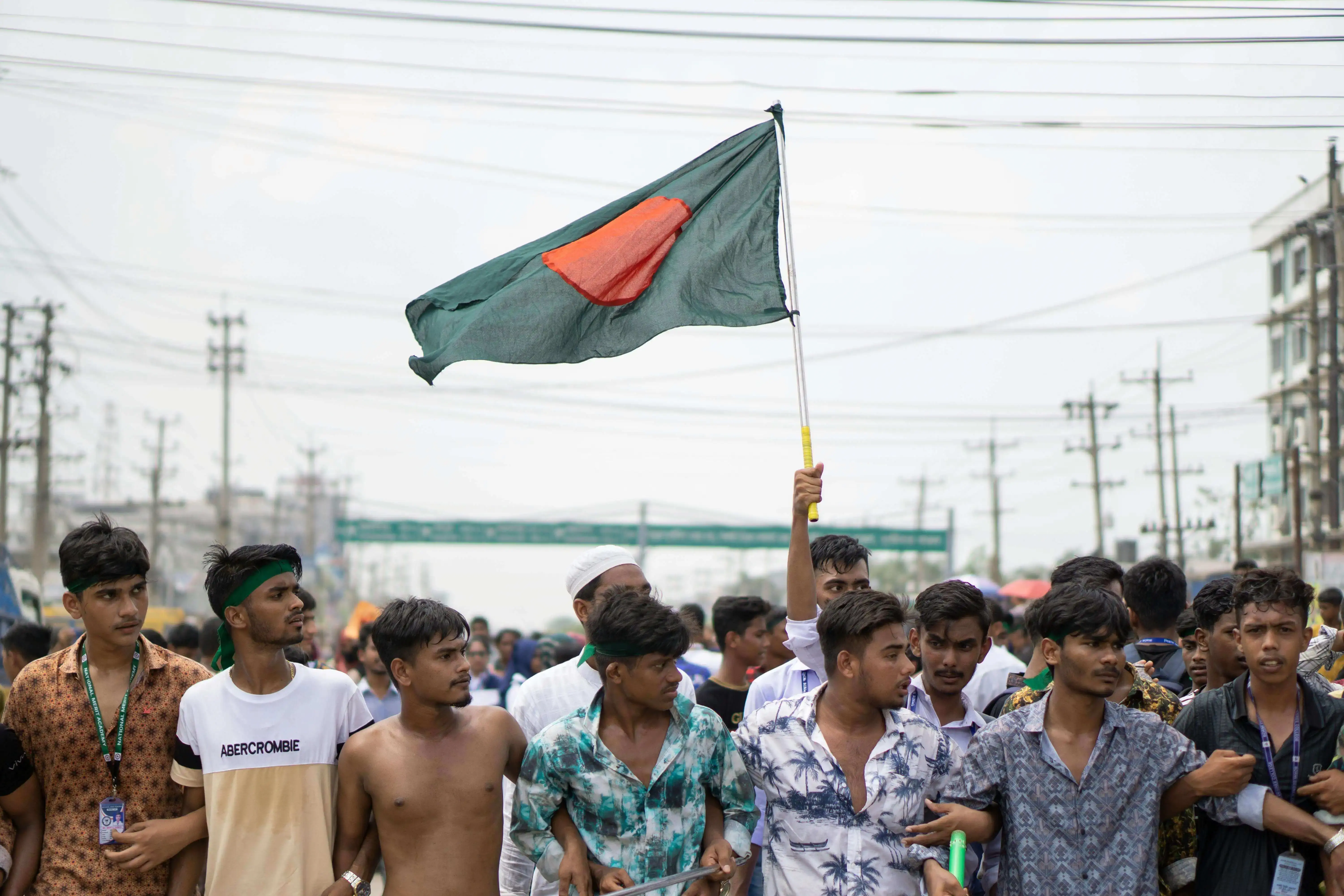 People protest against India in Bangladesh